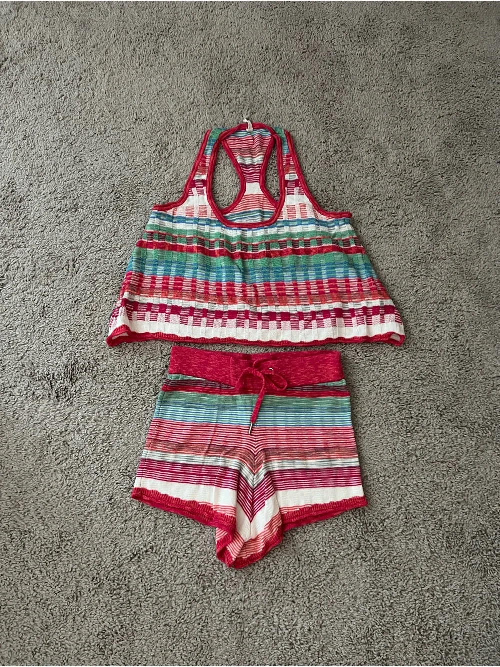 NWOT Anthropologie Multicolor Maldives Lounge Set Small